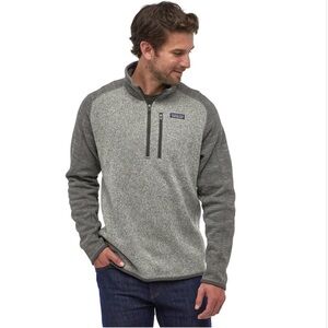 Patagonia “Better Sweater” Two-Tone Gray Fleece Pullover 1/4 Zip - L